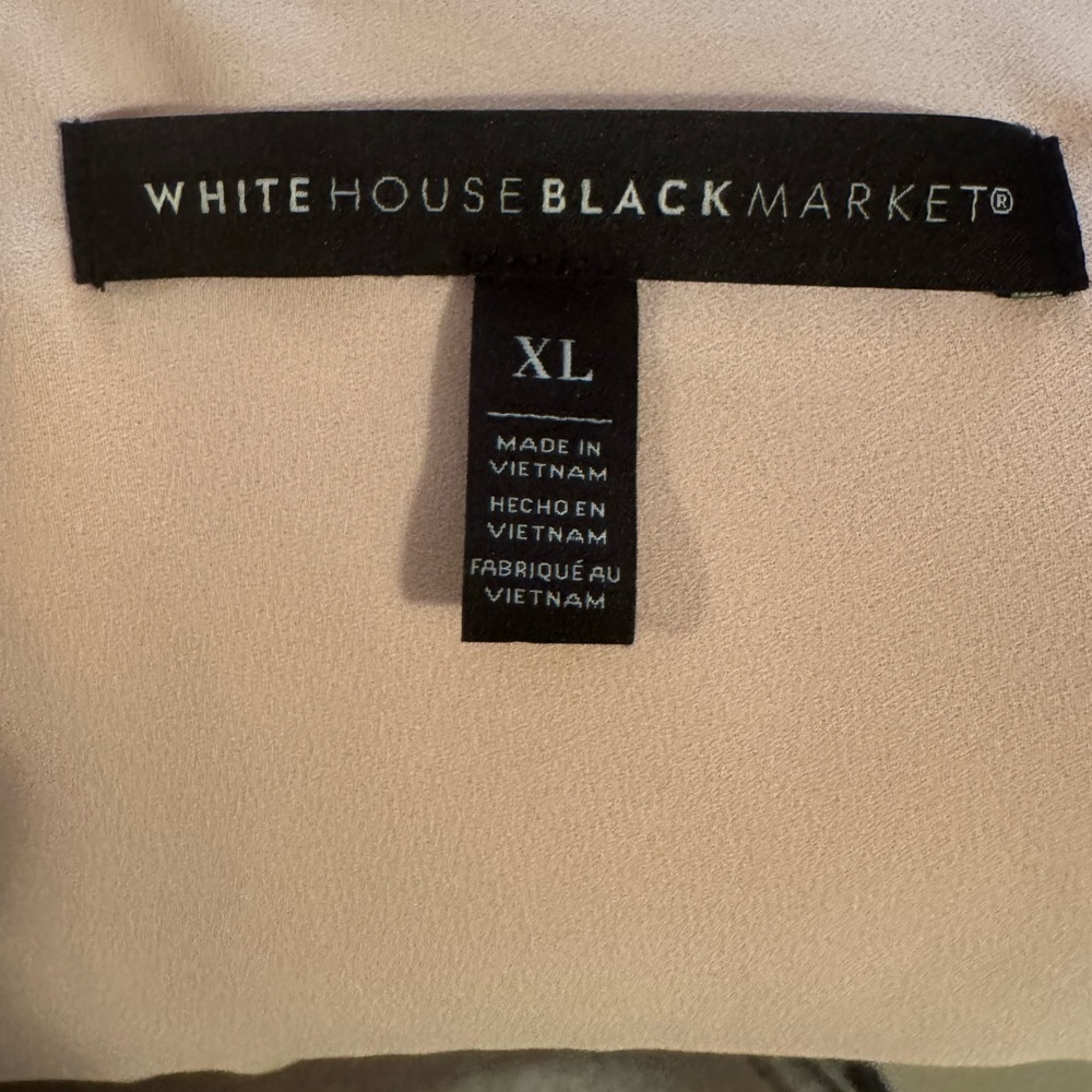 White House Black Market Pink Wrap Blouse - Picture 6 of 6